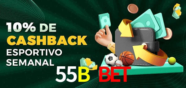 10% de bônus de cashback na 55B Bet